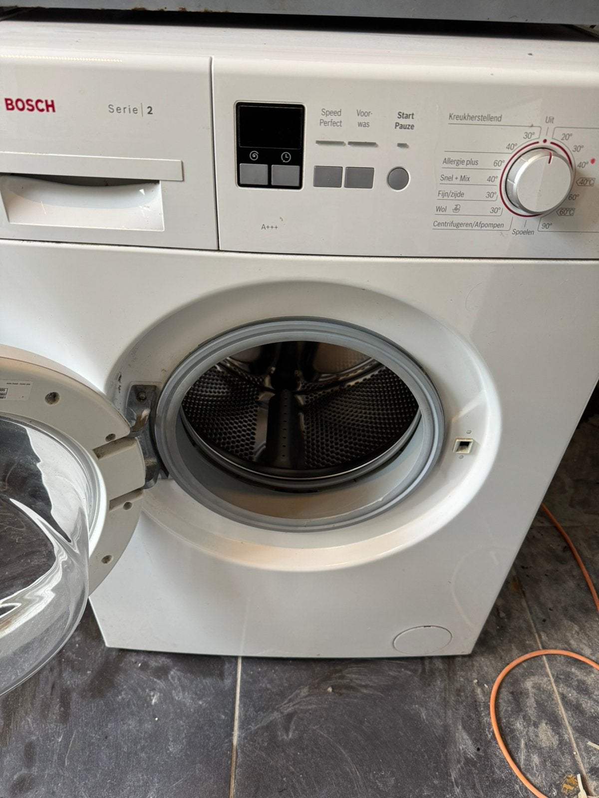 Bosch Serie 2 WAB28160NL Wasmachine - Goede Staat, Ophalen, Zo goed als nieuw, 1200 tot 1600 toeren, Minder dan 85 cm