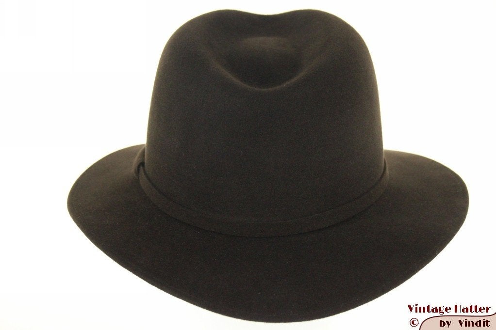 Outdoor gleufhoed Stetson Michael donker bruin 62 =XXL nieuw, 60 cm (XL, 7½ inch) of meer, Hoed, Nieuw, Ophalen of Verzenden