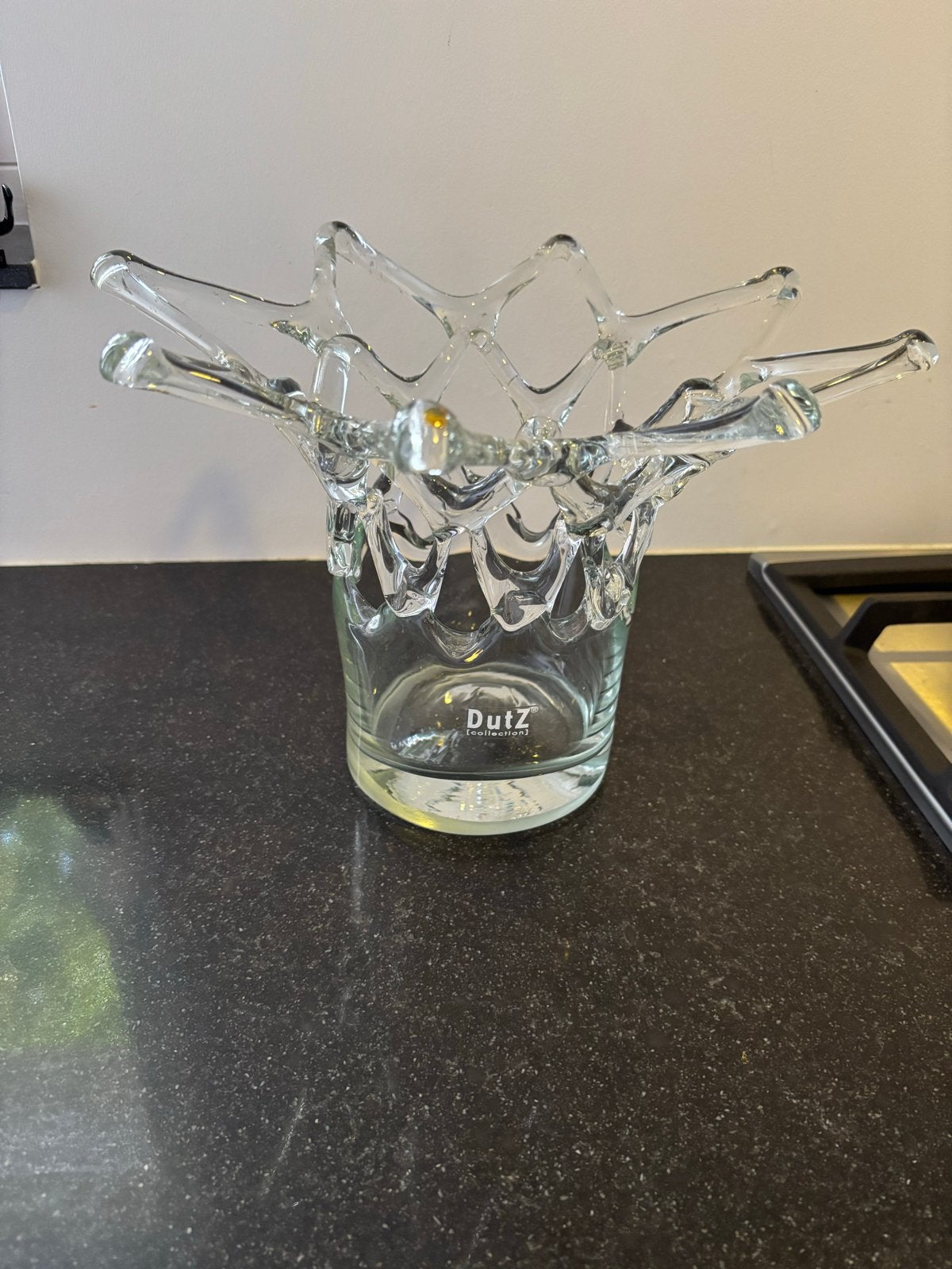 DutZ vaas, Ophalen, Handgemaakt, Transparant, Glas