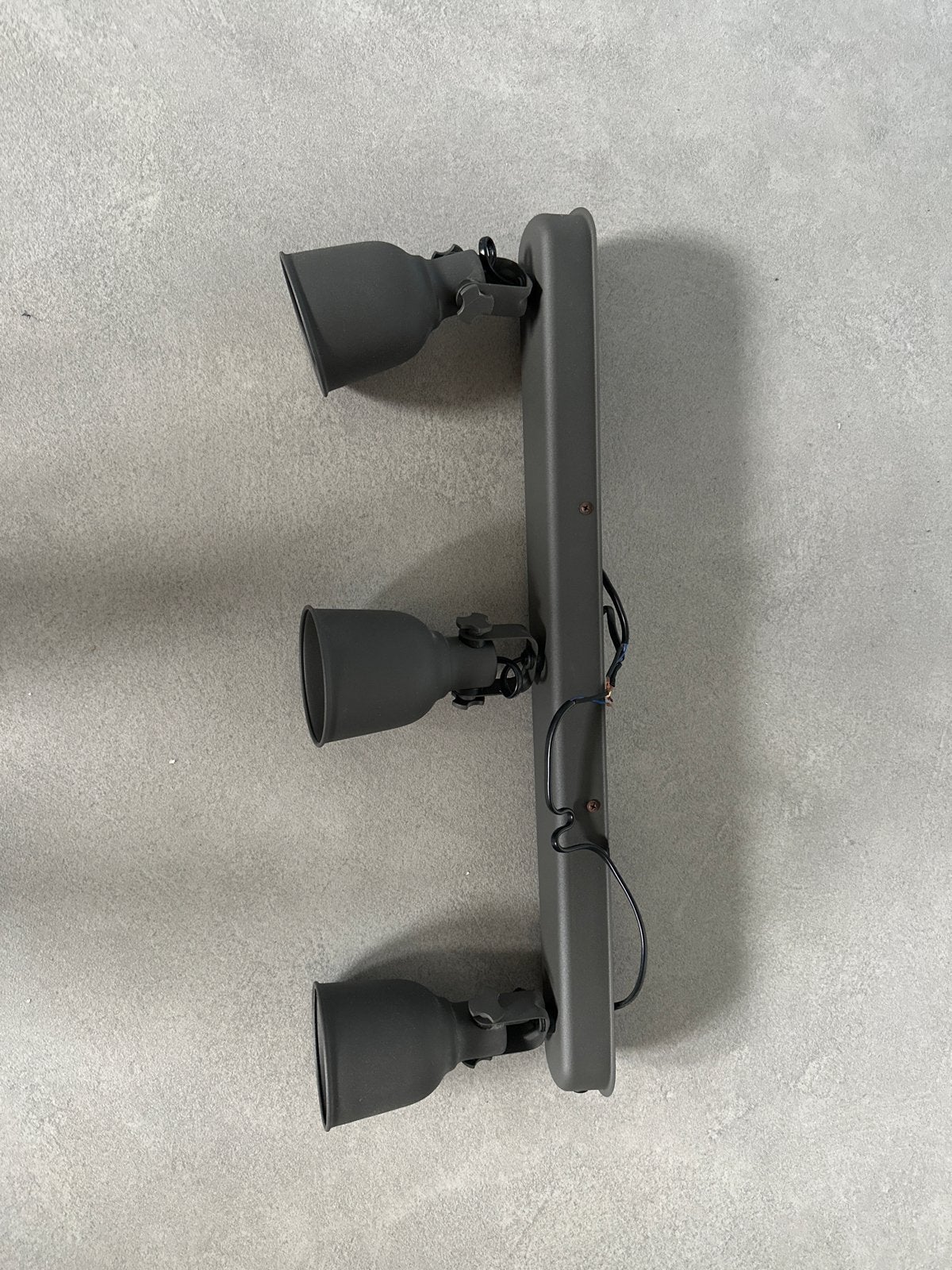 IKEA Hektor Plafondlamp/Wandspot met 3 Spots - Grijs, Gebruikt, Grijs, Industrieel, IKEA
