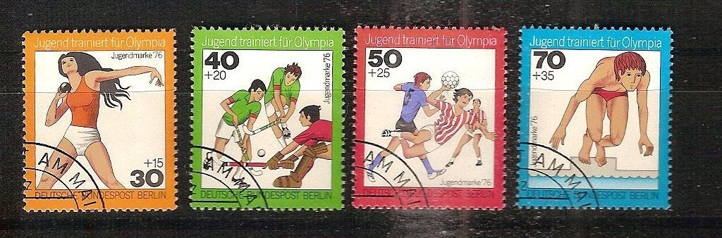 Berlin 517-520, Ophalen of Verzenden, BRD, Gestempeld