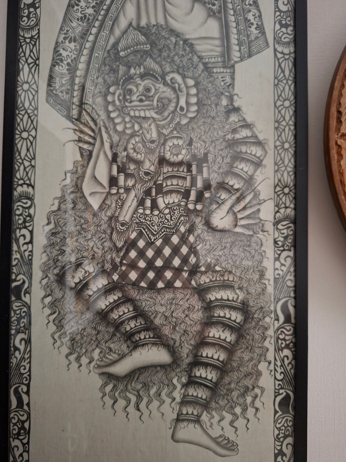 Indonesië bali india schilderij langwerpige, Ophalen