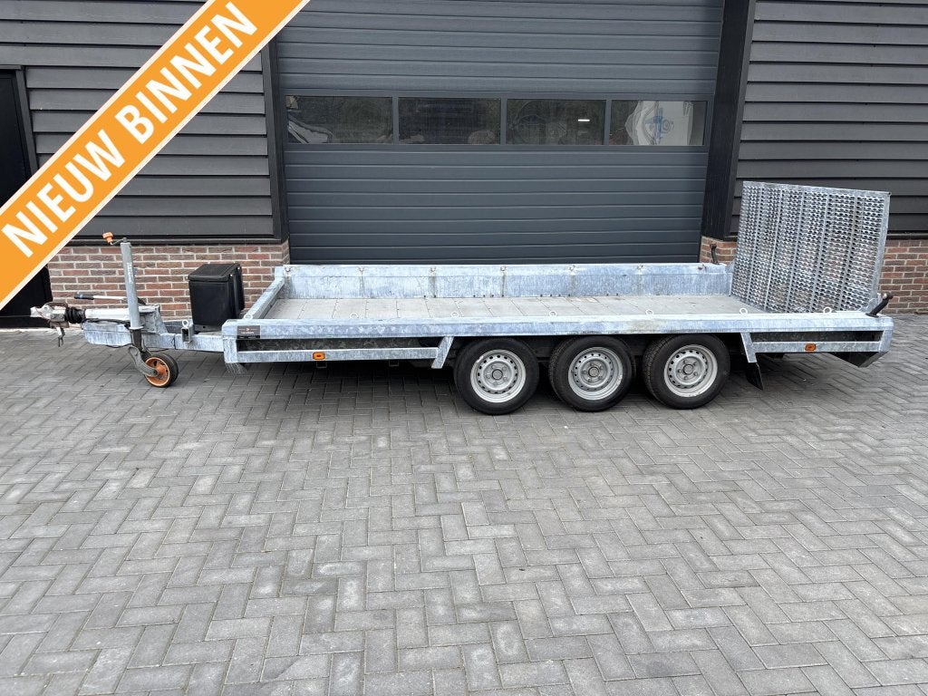Hulco Machinetransporter oprijwagen aanhanger aanhangwagen, Gebruikt