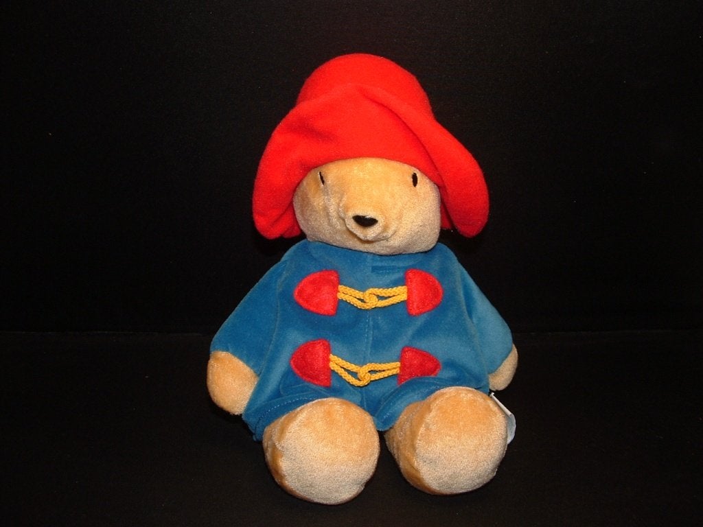 KIDS GIFTS BEER PADDINGTON VELOURS GOUDGEEL MET BLAUW, Ophalen of Verzenden, Zo goed als nieuw, Overige typen