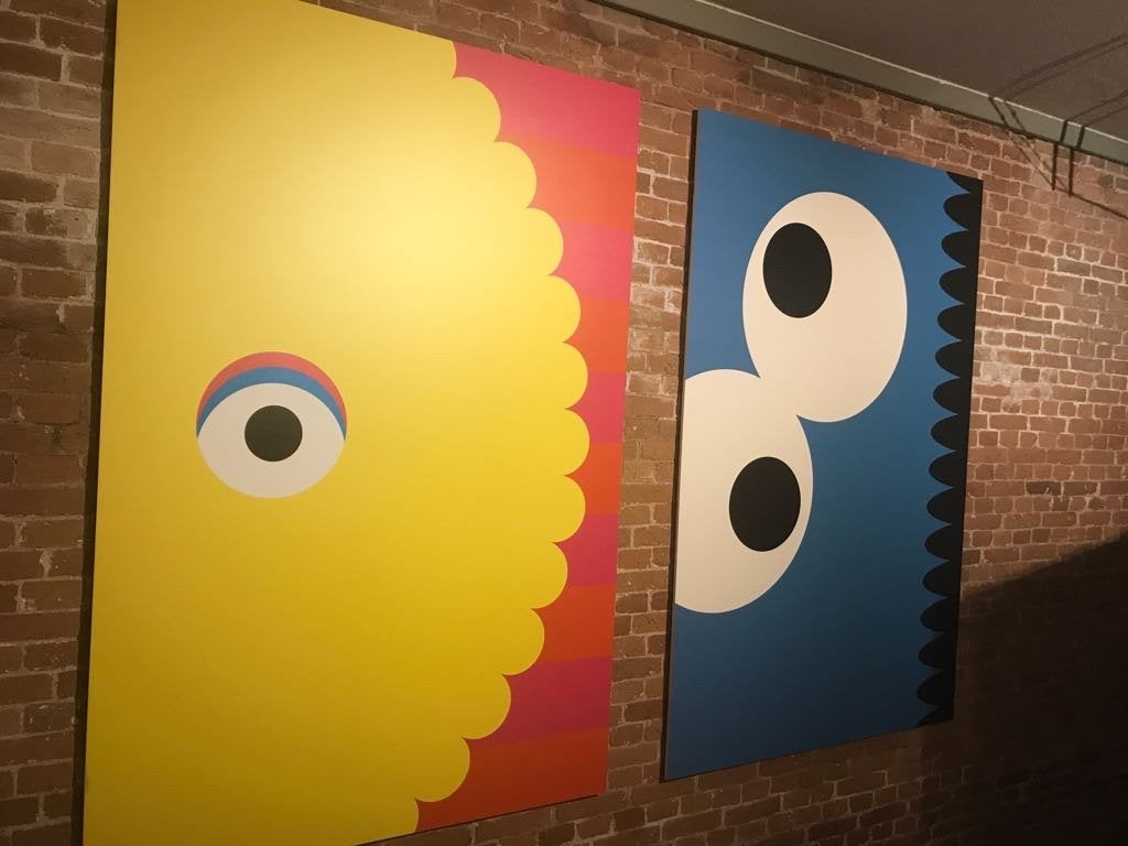 Grote kleurrijke kunstwerken Sesame Street, Ophalen of Verzenden