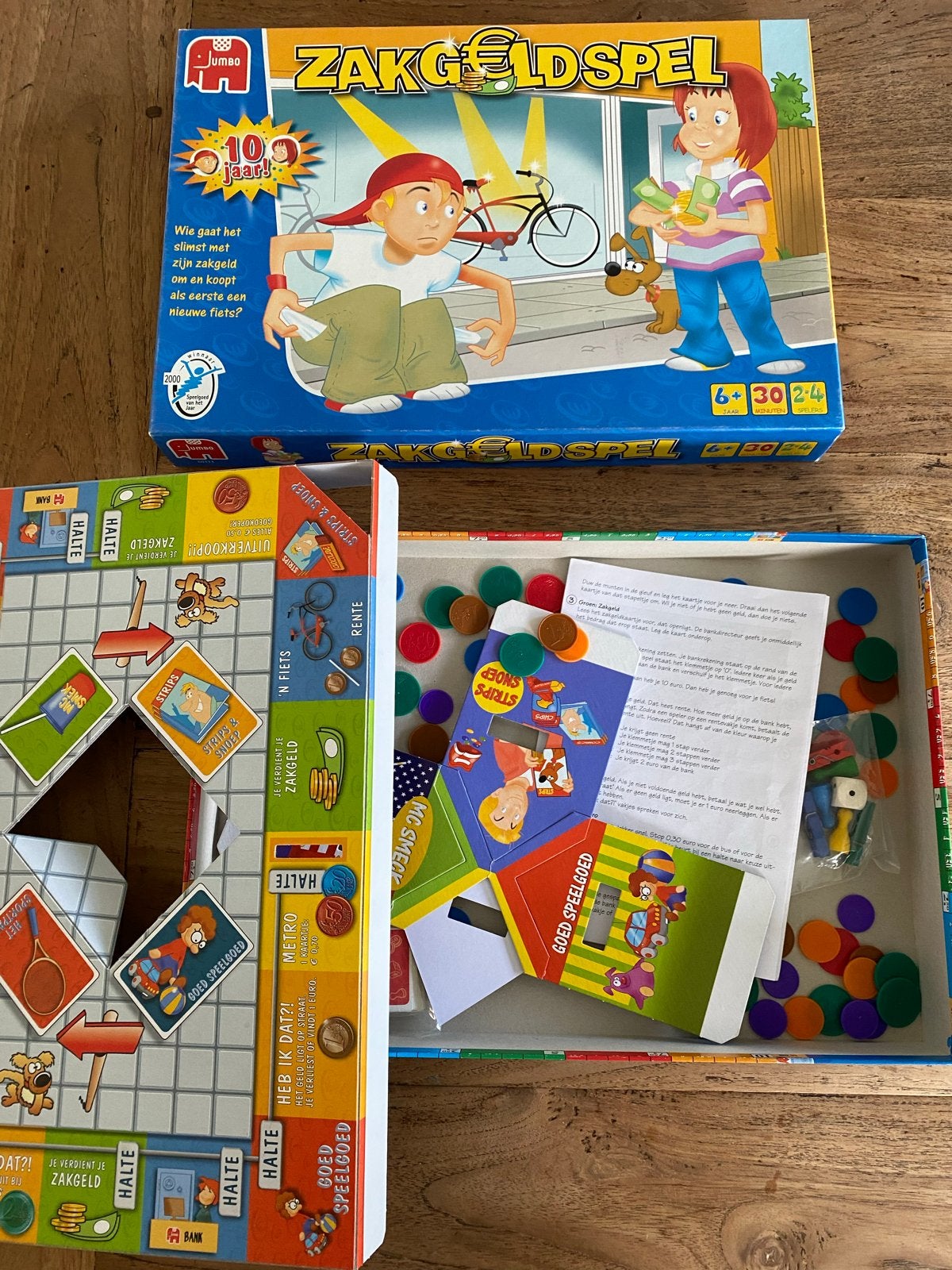 Jumbo Zakgeldspel - Leer slim omgaan met geld, Drie of vier spelers, Ophalen of Verzenden, Gebruikt