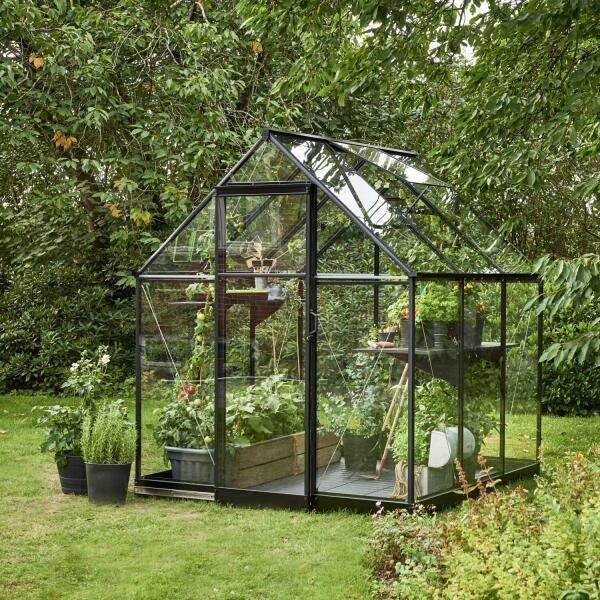 Tuinkas Qube 66, zwart gecoat, Verzenden, Nieuw