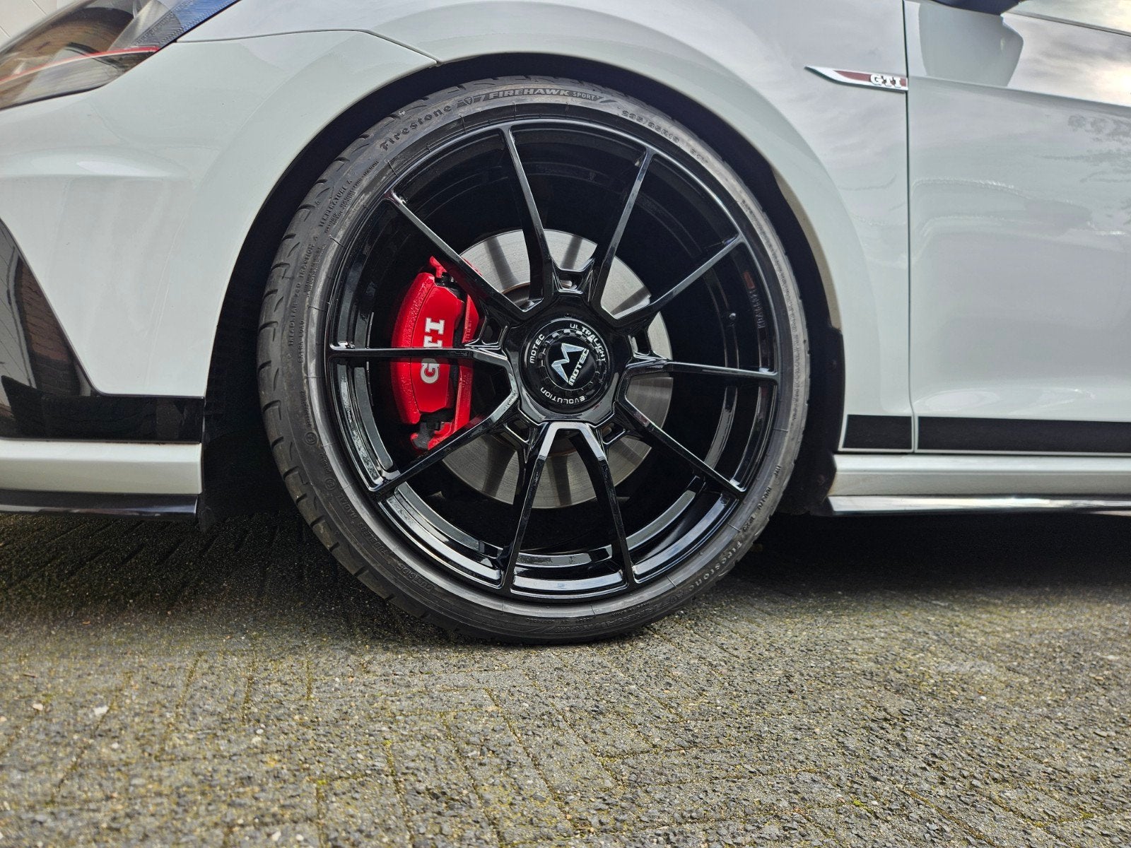 Set 5x112 zgan 19 inch Motec Ultralight Evolution MCR5, Banden en Velgen, 235 mm, Personenwagen, Zomerbanden