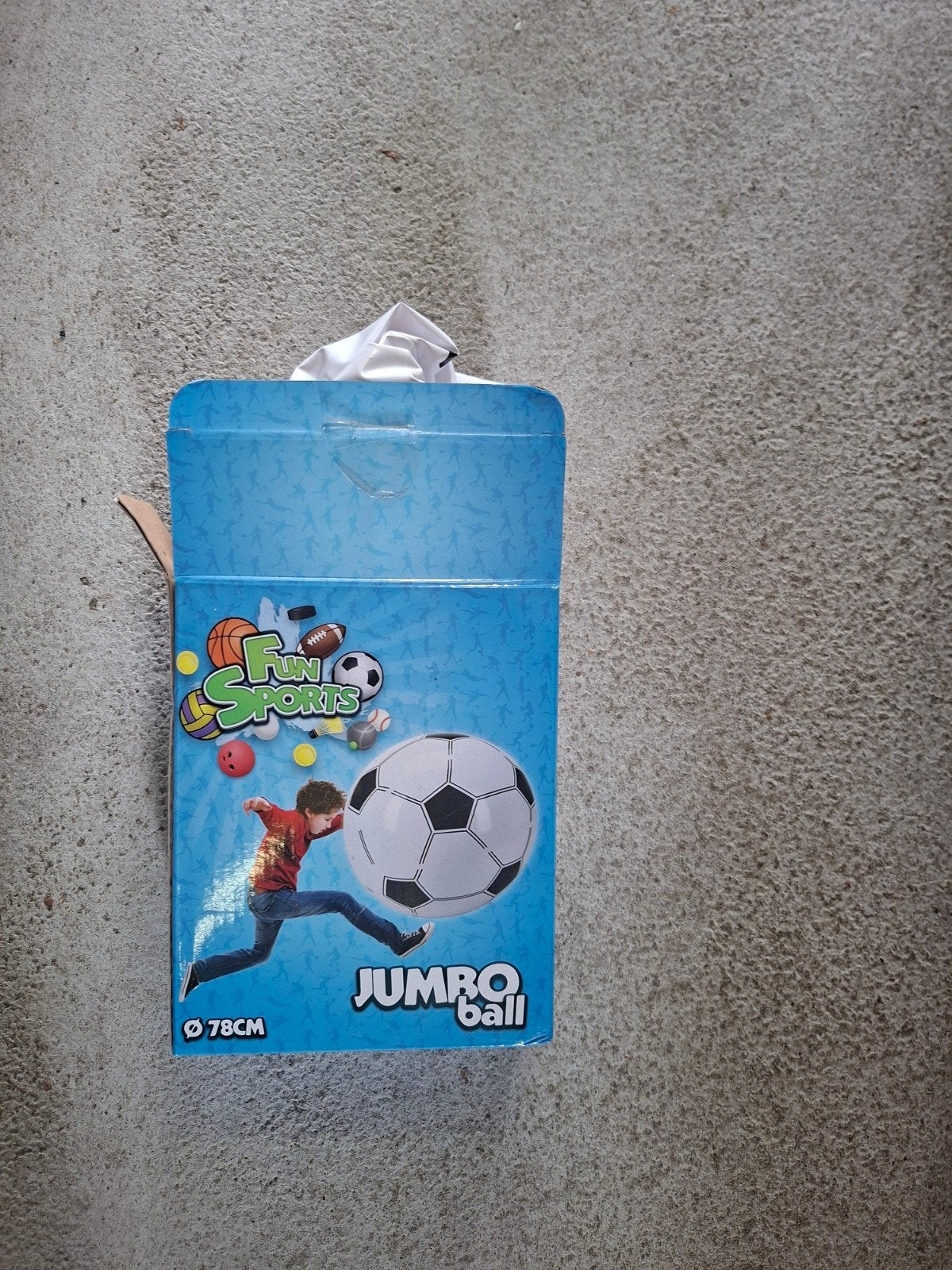 Jumbo Bal - Fun Sports - 78cm opblaasbare voetbal, Ophalen of Verzenden