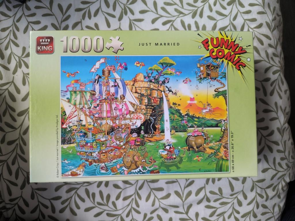 King Funny Comic Legpuzzels - 1000 stukjes, Ophalen of Verzenden, 500 t/m 1500 stukjes, Gebruikt, Legpuzzel