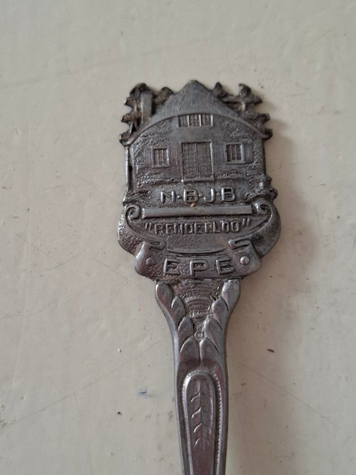 Vintage theelepeltje N.B.J.B. Renderloo Epe, Ophalen of Verzenden