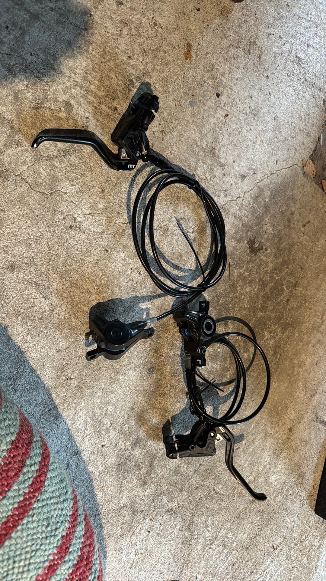 Magura MT4 komplete remset single piston van Qwic demo fiets, Remmen, Ophalen of Verzenden, Zo goed als nieuw, Aluminium
