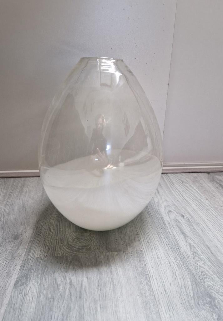 Zeer Mooie Glazen Design Vaas, Overige kleuren, Ophalen of Verzenden, Minder dan 50 cm, Glas