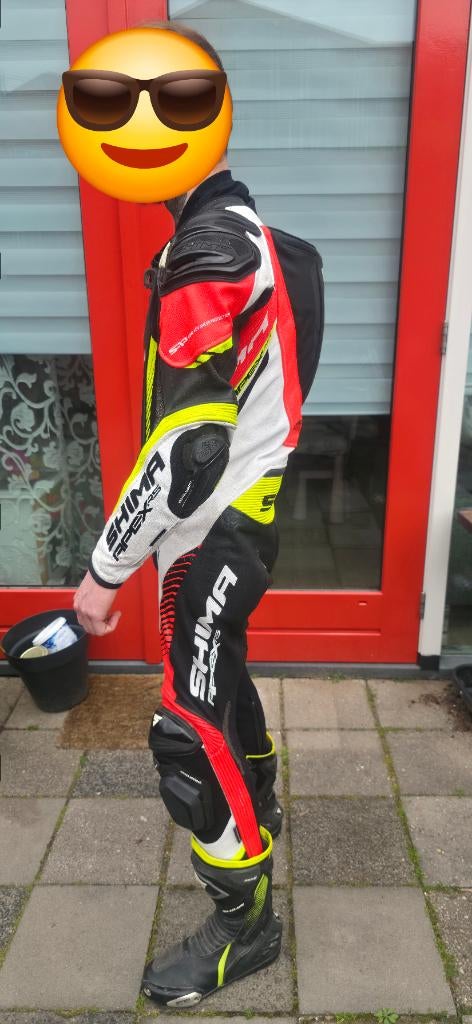 Motorpak met schoenen, Motoren, Kleding | Motorkleding, Ophalen, Tweedehands, Heren, Combipak