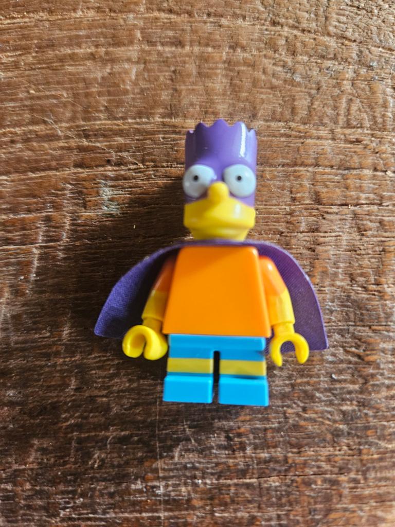 LEGO Minifiguur Bartman (Bart Simpson) - Zonder accessoires, Gebruikt, Overige thema's, Lego, Ophalen of Verzenden