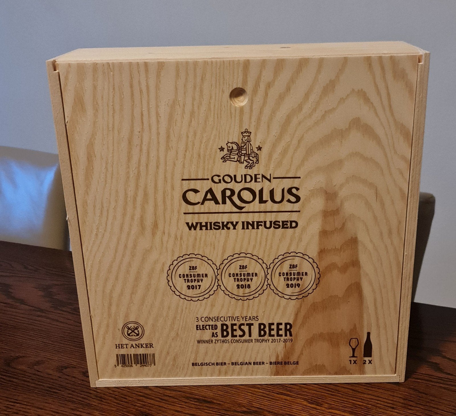 Gouden Carolus Lege Cadeaudoos, Verzamelen, Ophalen of Verzenden, Gebruikt, Reclamebord, Plaat of Schild, Overige merken