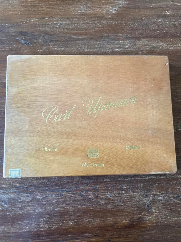 Vintage Carl Upmann Sigarenkist - Houten Opbergdoos, Ophalen, Gebruikt