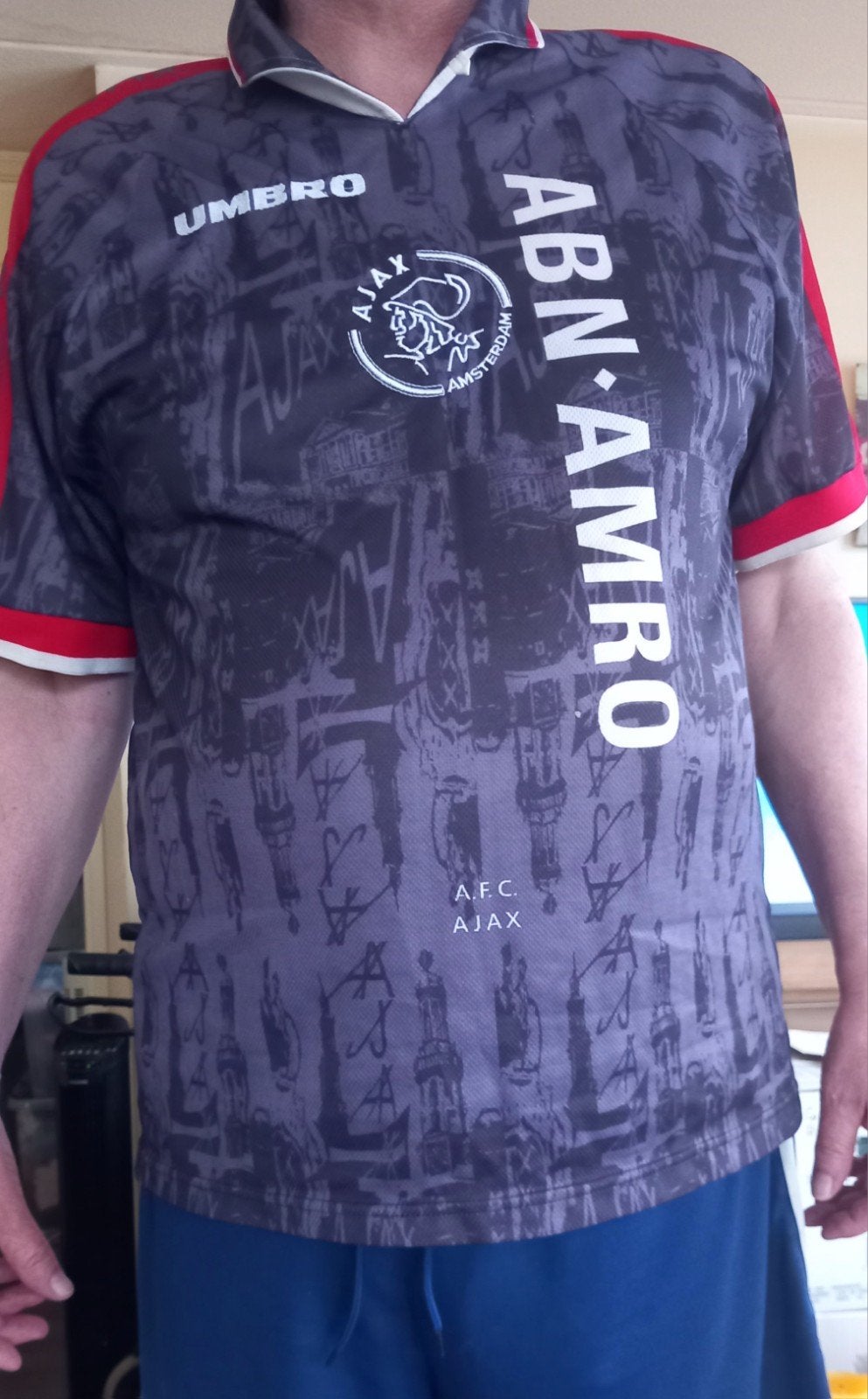 Zeldzaam Origineel Ajax Uit Shirt 1996/1997 Umbro, Verzamelen, Ophalen of Verzenden, Zo goed als nieuw, Ajax, Shirt