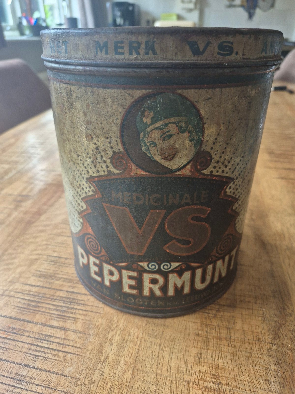 Vintage blik Medicinale VS Pepermunt, Ophalen