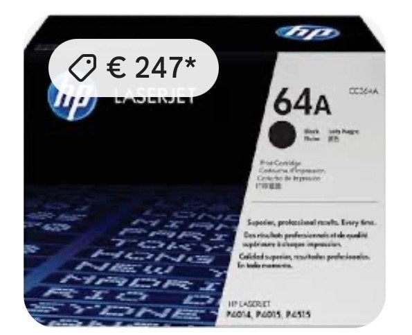 HP LaserJet 64A Zwarte Toner Cartridge (CC364A), Ophalen of Verzenden, Nieuw, Toner