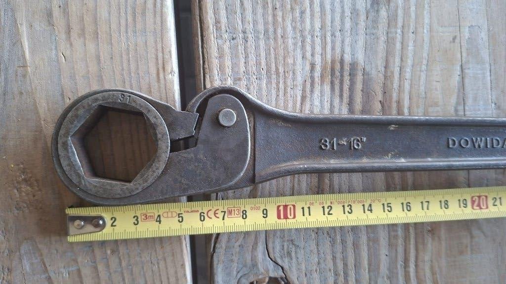 Dowidat(Gedore) ring ratel sleutel maat 31 ratelset, Ophalen of Verzenden, Gebruikt