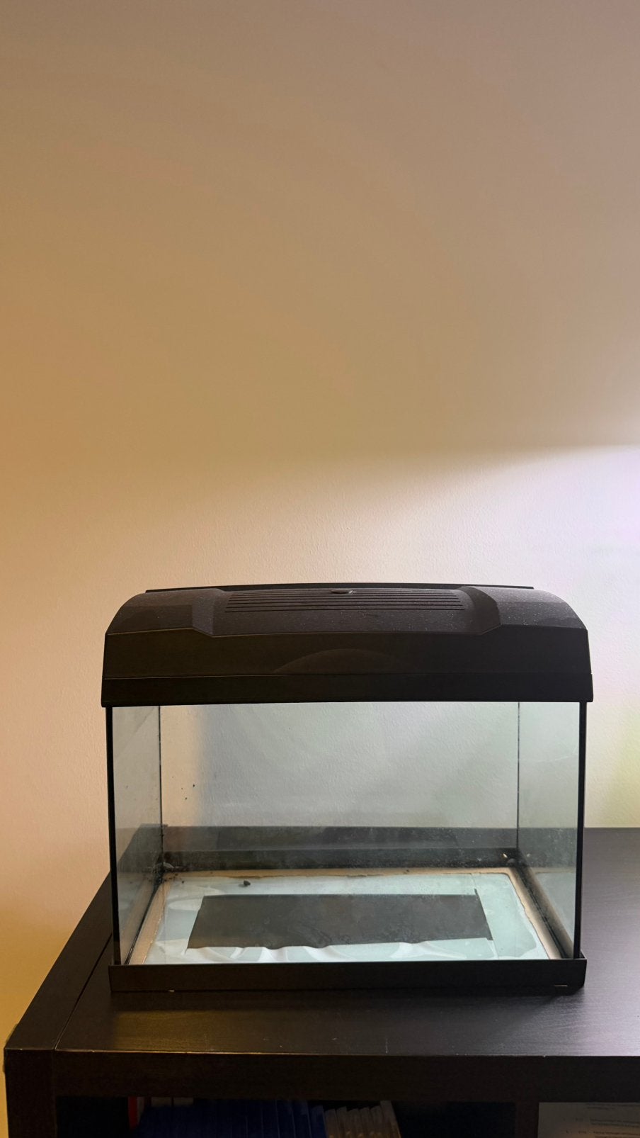 Aquarium 20 liter met led lamp en filter, Ophalen of Verzenden, Zo goed als nieuw, Leeg aquarium