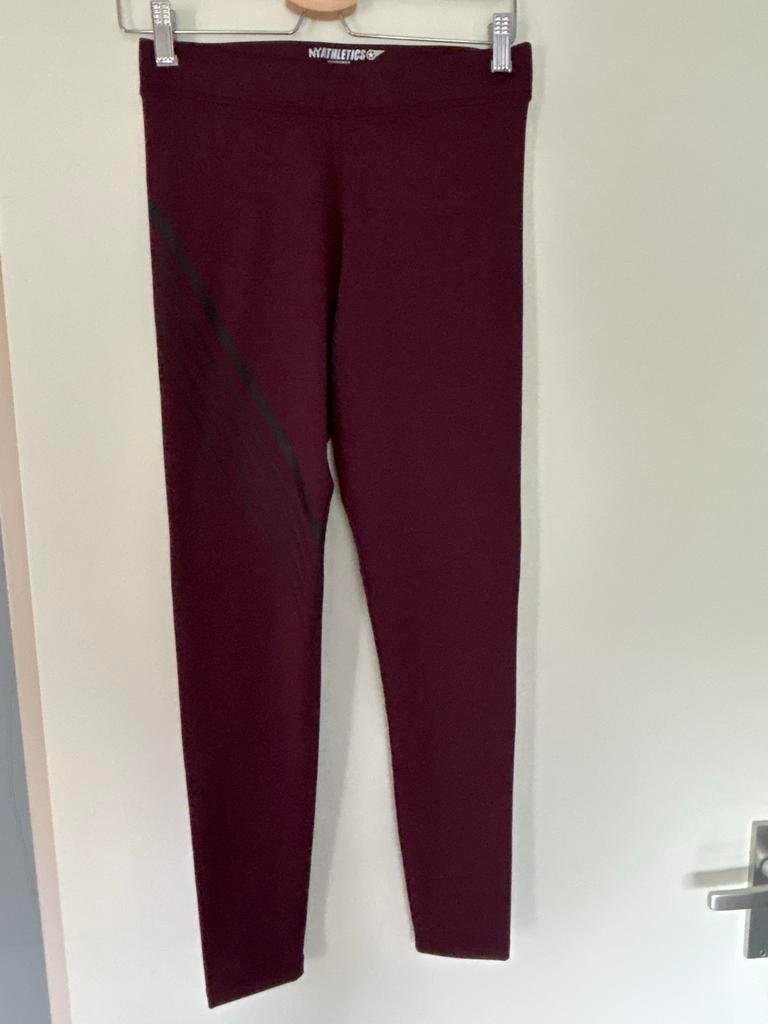NYATHLETICS bordeauxrode sportlegging, Maat 38/40 (M), Overige kleuren, Ophalen of Verzenden, Fitness of Aerobics