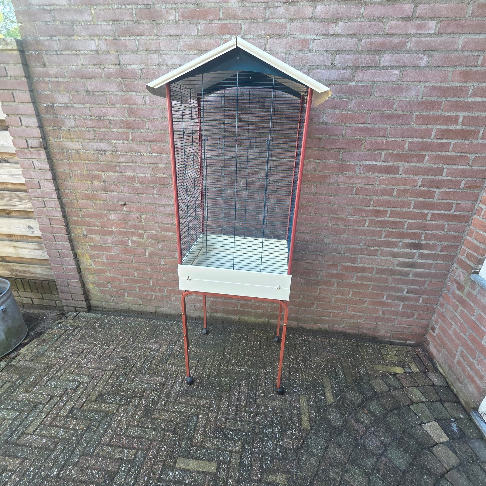 Mooie binnenvoliere, Ophalen, Zo goed als nieuw, Aluminium, Vogelkooi