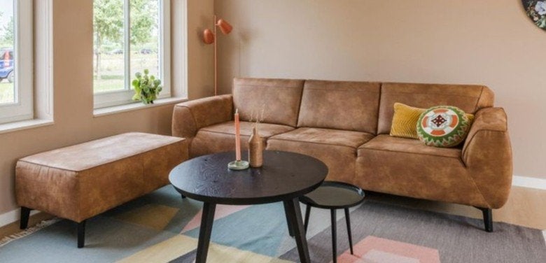 Xooon bank met hocker - 256 cm breed, Ophalen, 250 tot 300 cm, Gebruikt, Driepersoons