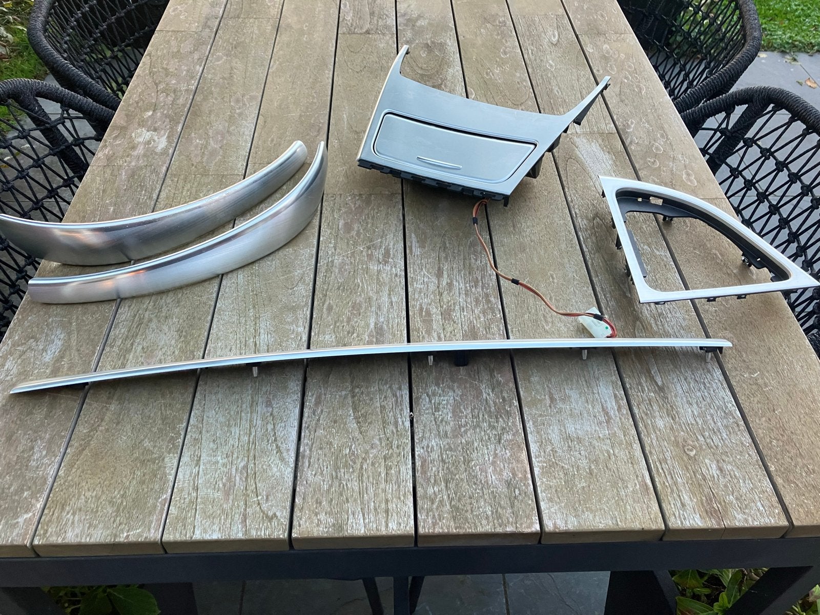 BMW E81/E82/E87/E88 Interieur Lijsten Set Staal, Ophalen of Verzenden, Gebruikt, BMW