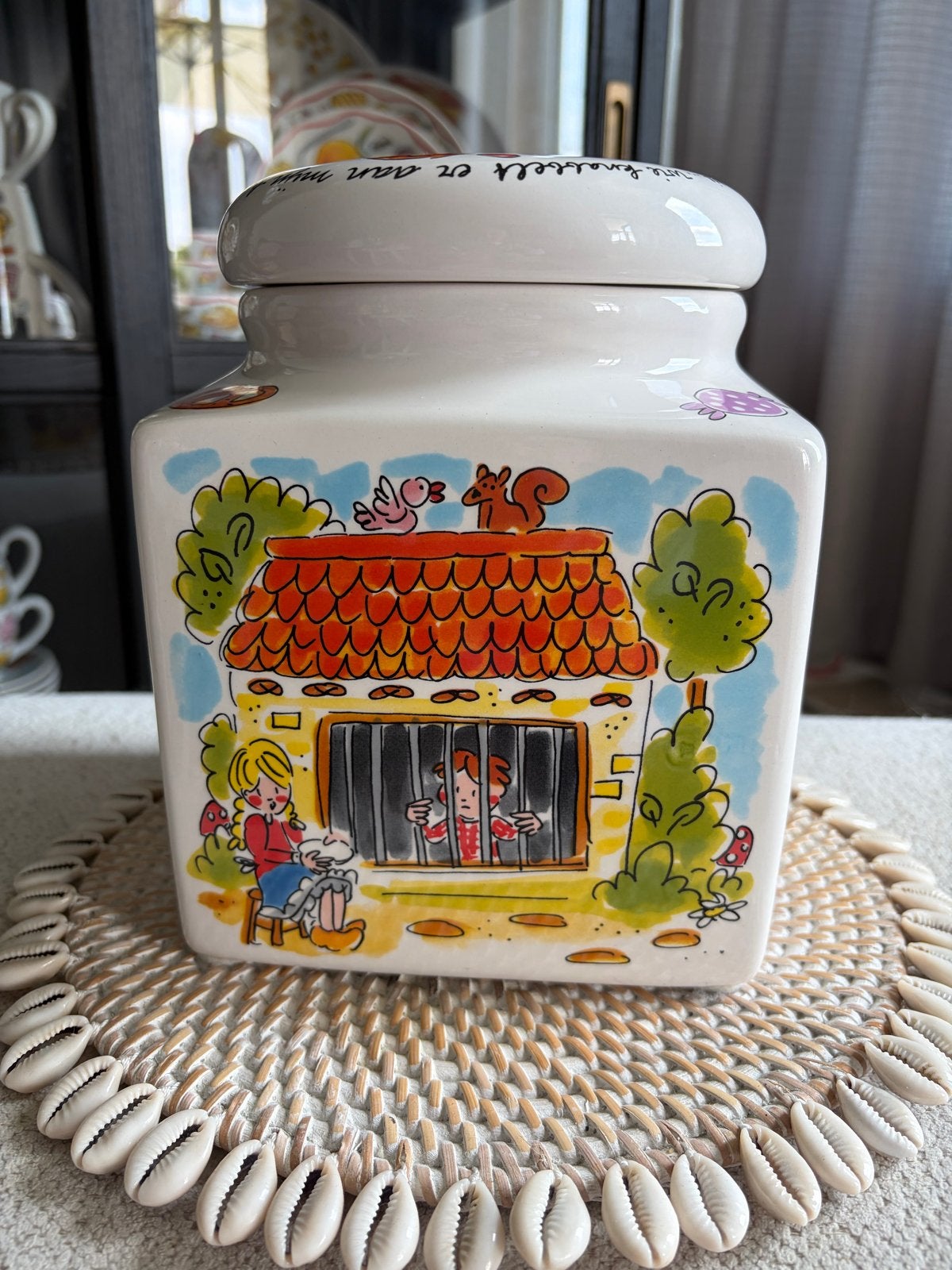 Blond Amsterdam Efteling Voorraadpot - Sprookjesbos, Zo goed als nieuw, Voorraadpot, Steen/keramiek, Meerkleurig