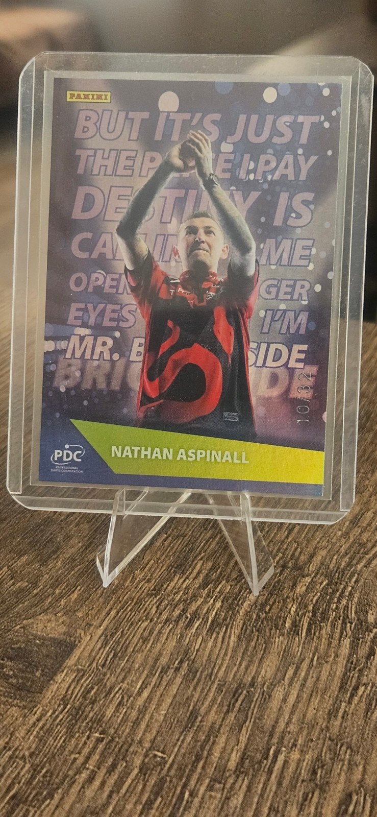 Nathan Aspinall PDC Premier League 2025 TC Collection Kaart, Ophalen of Verzenden, Zo goed als nieuw, Losse kaart