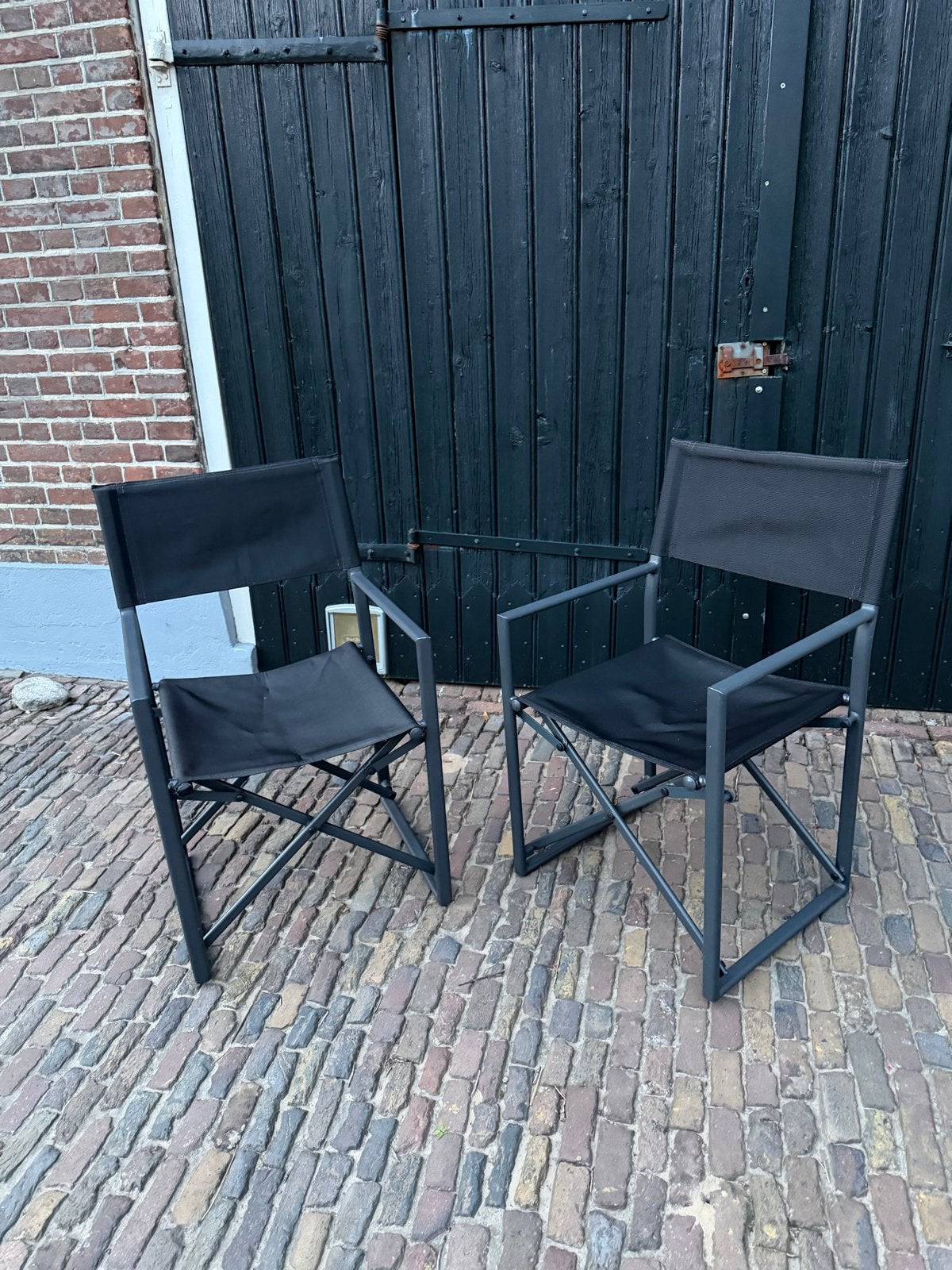 Opklapbare Regisseursstoelen Aluminium, Perfect voor Camping, Caravans en Kamperen, Ophalen, Gebruikt