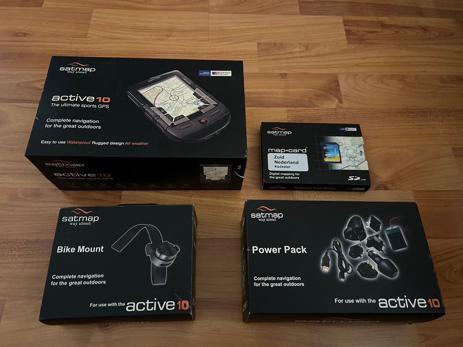 Satmap Active 10 GPS met accessoires en kaarten - Nieuw!, Ophalen of Verzenden, Zo goed als nieuw