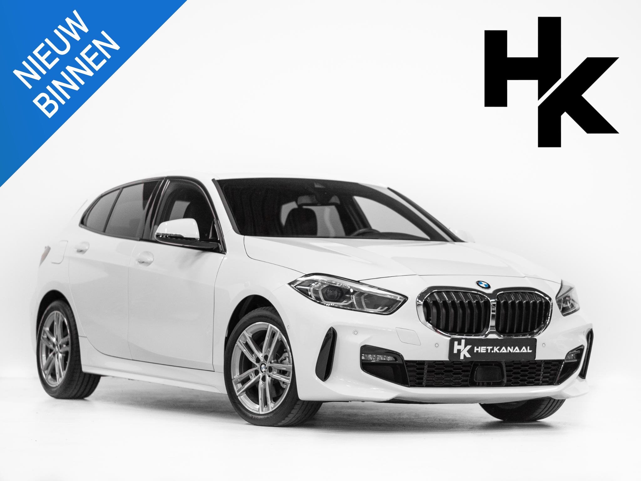 BMW 1-serie 118i High Executive M-Pakket Stoelv Cam Cruise, Auto's, BMW, 136 pk, Gebruikt, Wit, Leder