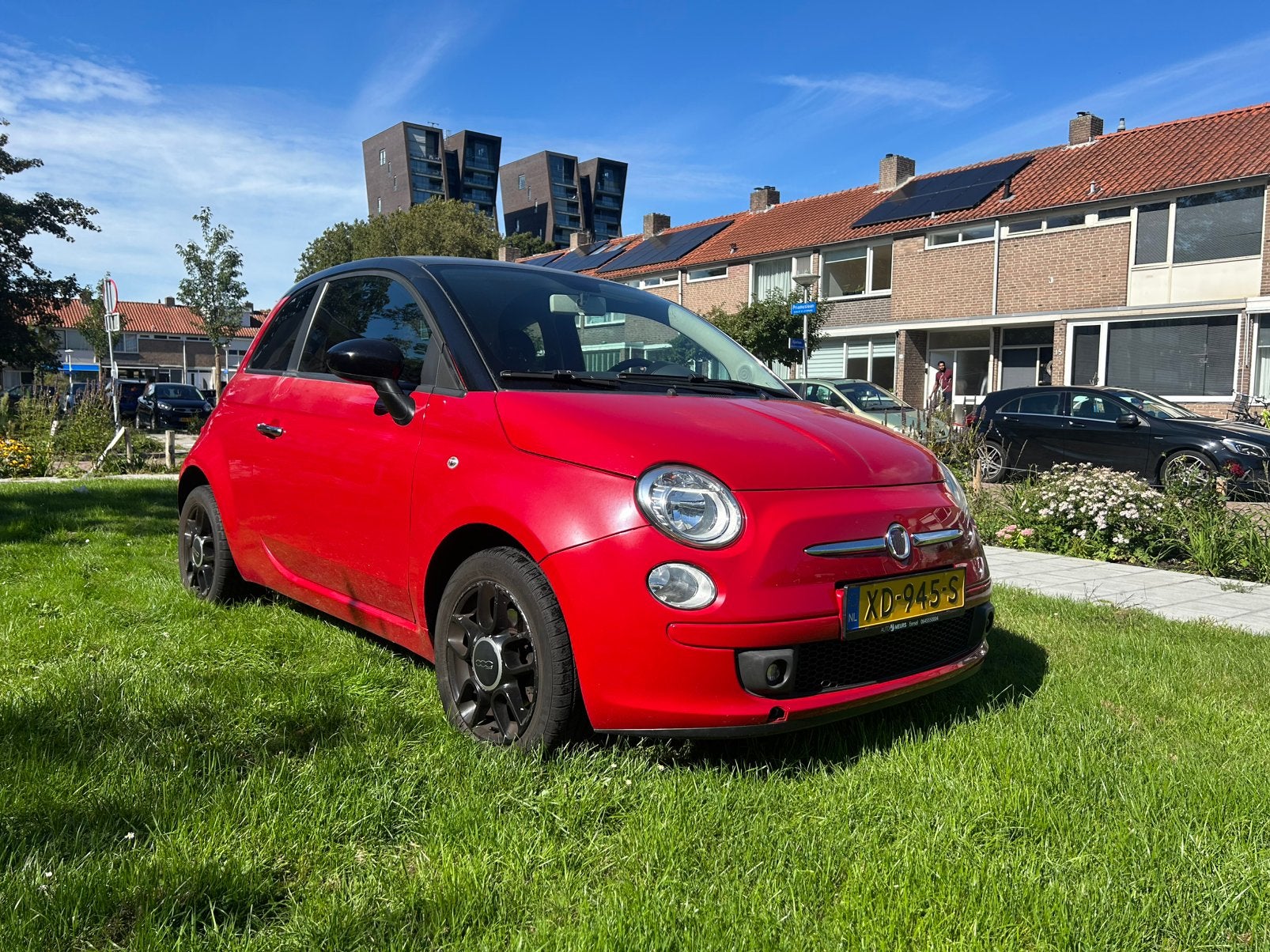 Fiat 500 1.4 16V 73KW C 2008 Rood, Voorwielaandrijving, 4 cilinders, 4 stoelen, 100 pk