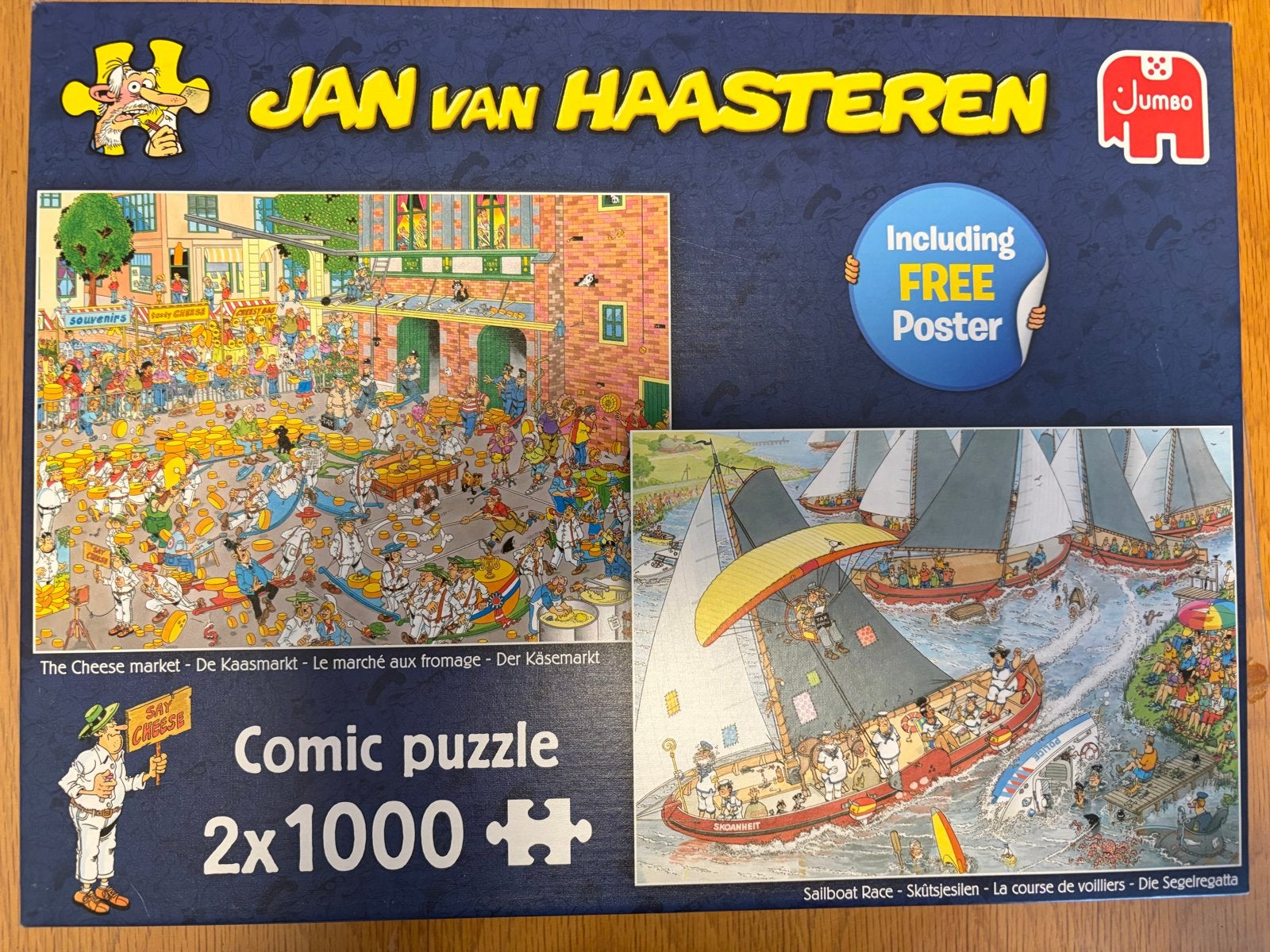 Jan van Haasteren Comic Puzzel 2x1000 stukjes, Ophalen, Zo goed als nieuw, Legpuzzel
