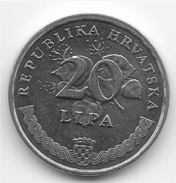 Kroatië 20 lipa 2003 KM# 7, Postzegels en Munten, Verzenden, Overige landen, Losse munt