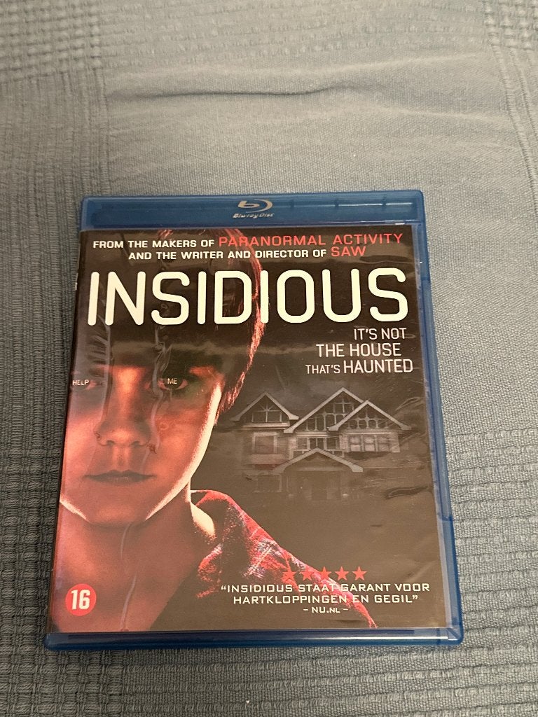 Insidious op blu-ray, zo goed als nieuw, Cd's en Dvd's, Horror, Engels, Film, Nederlands