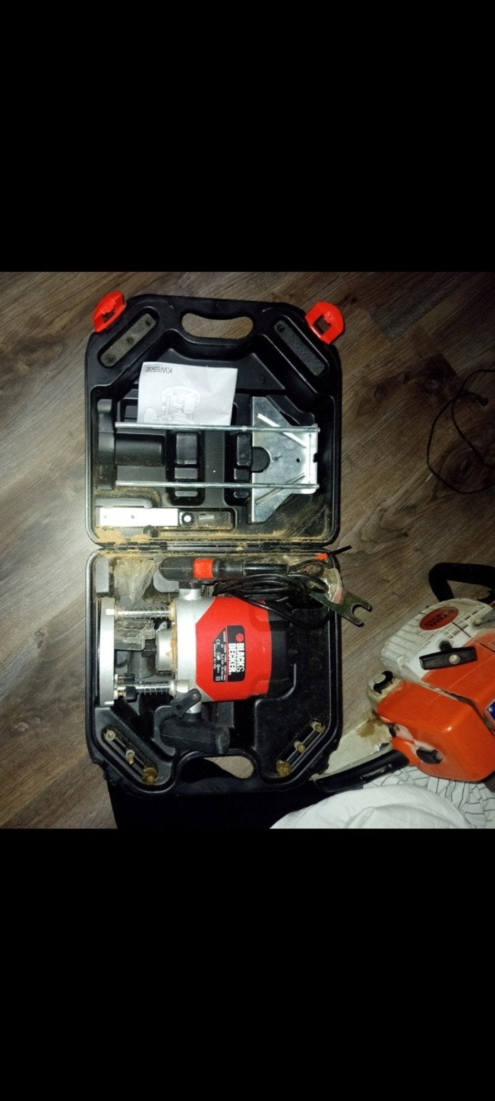 Black & Decker bovenfrees KW850E Compleet koffer, Gebruikt, Ophalen of Verzenden, Black & Decker, Bovenfrees