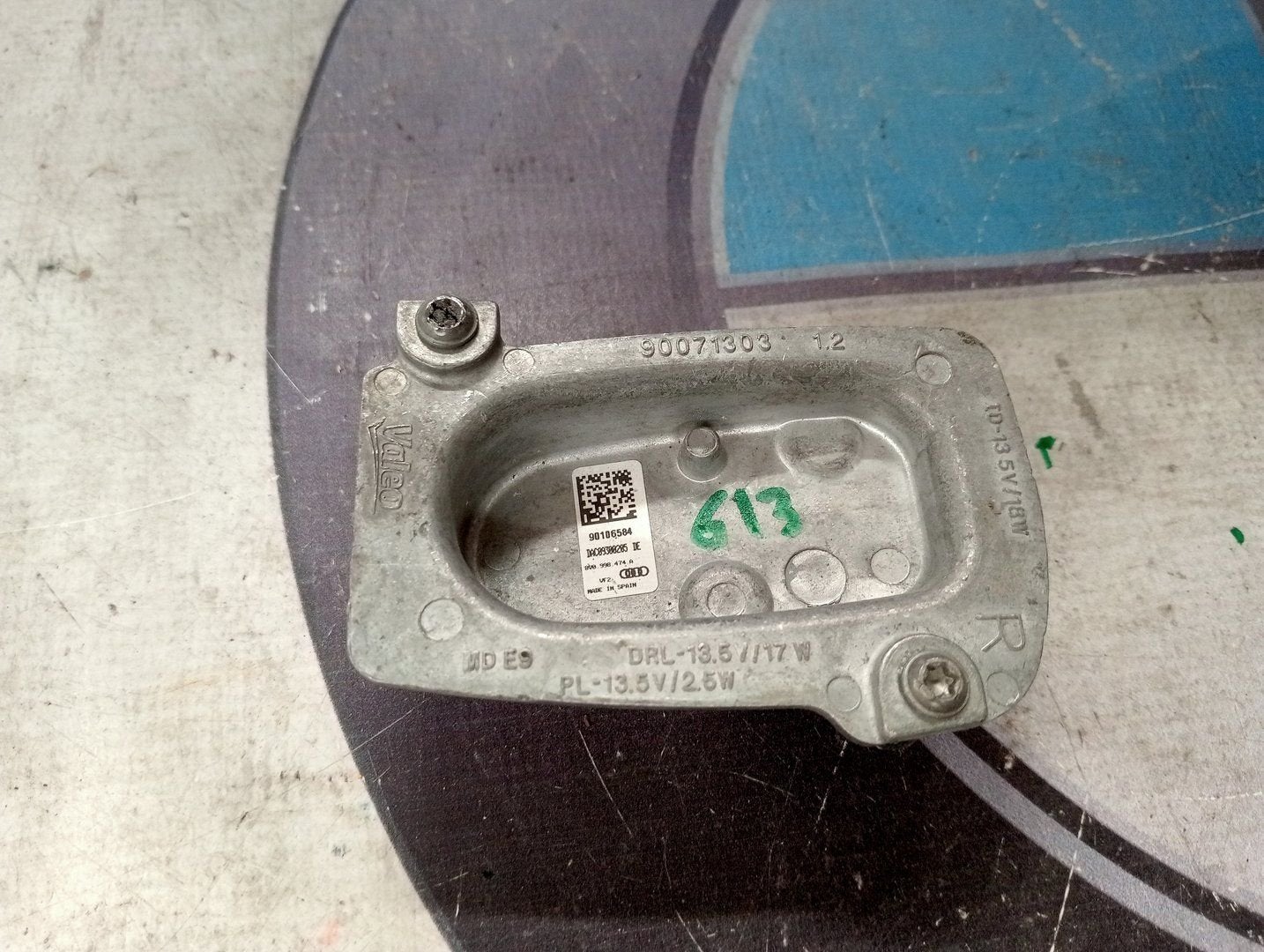 A3 8V FACELIFT RECHTS DRL LED KOELLICHAAM module 8V0998474A, Gebruikt, -, -, -
