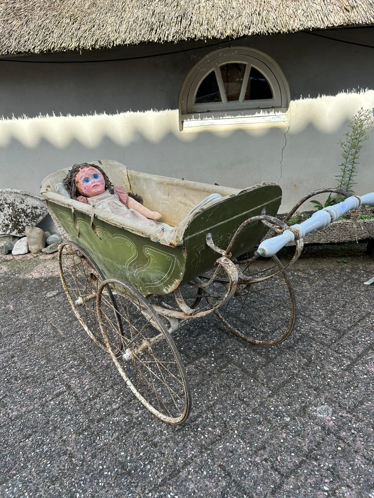 Antieke Franse kinderwagen/kinderwagen, Ophalen of Verzenden