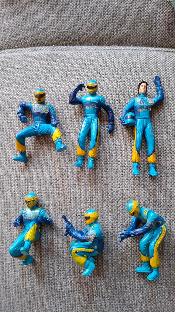 6 Fernando Alonso F1-racefiguren, Ophalen of Verzenden, Gebruikt