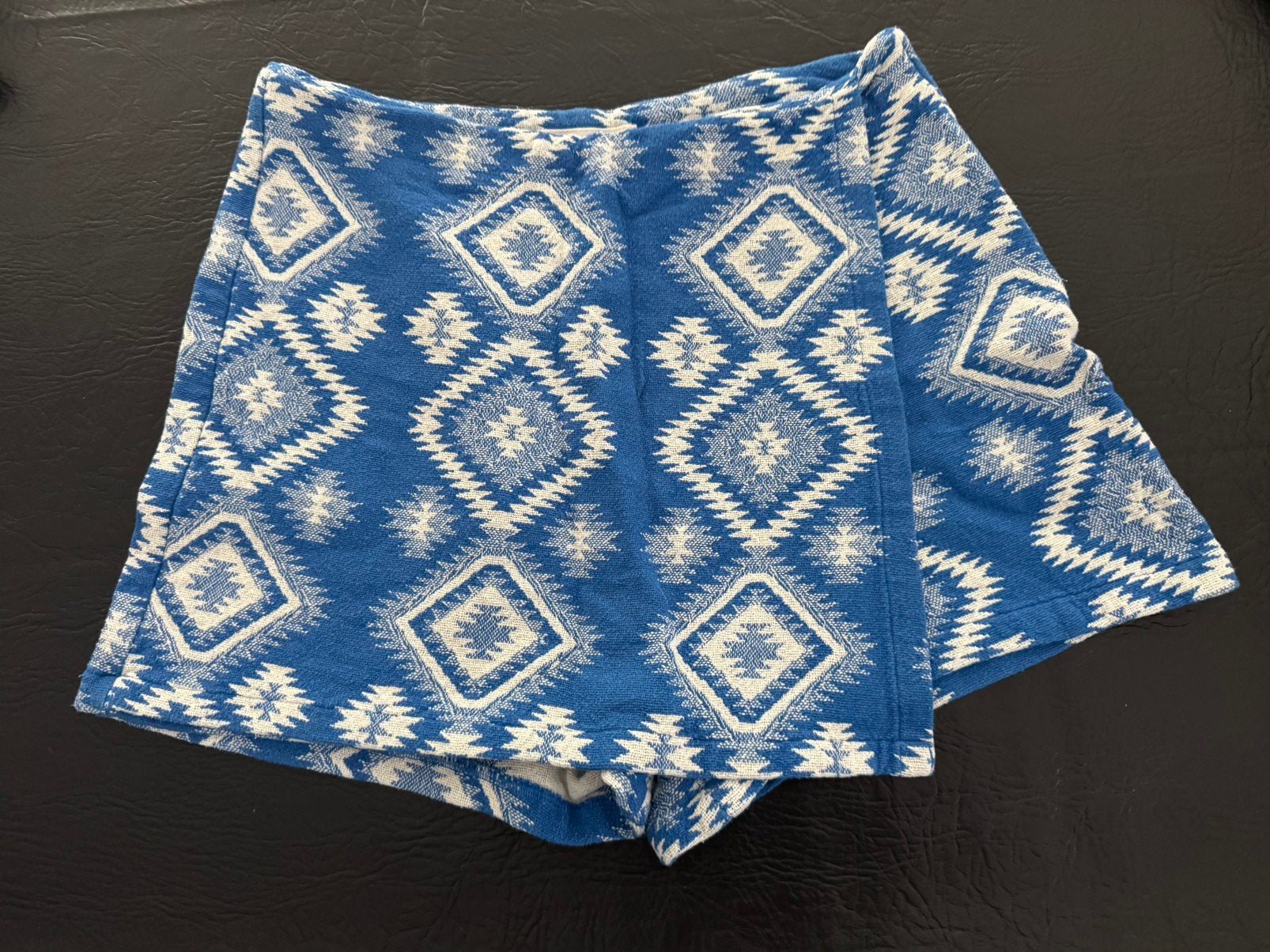 Blauw witte broekrok L 40, Maat 38/40 (M), Blauw, Ophalen of Verzenden, Zo goed als nieuw