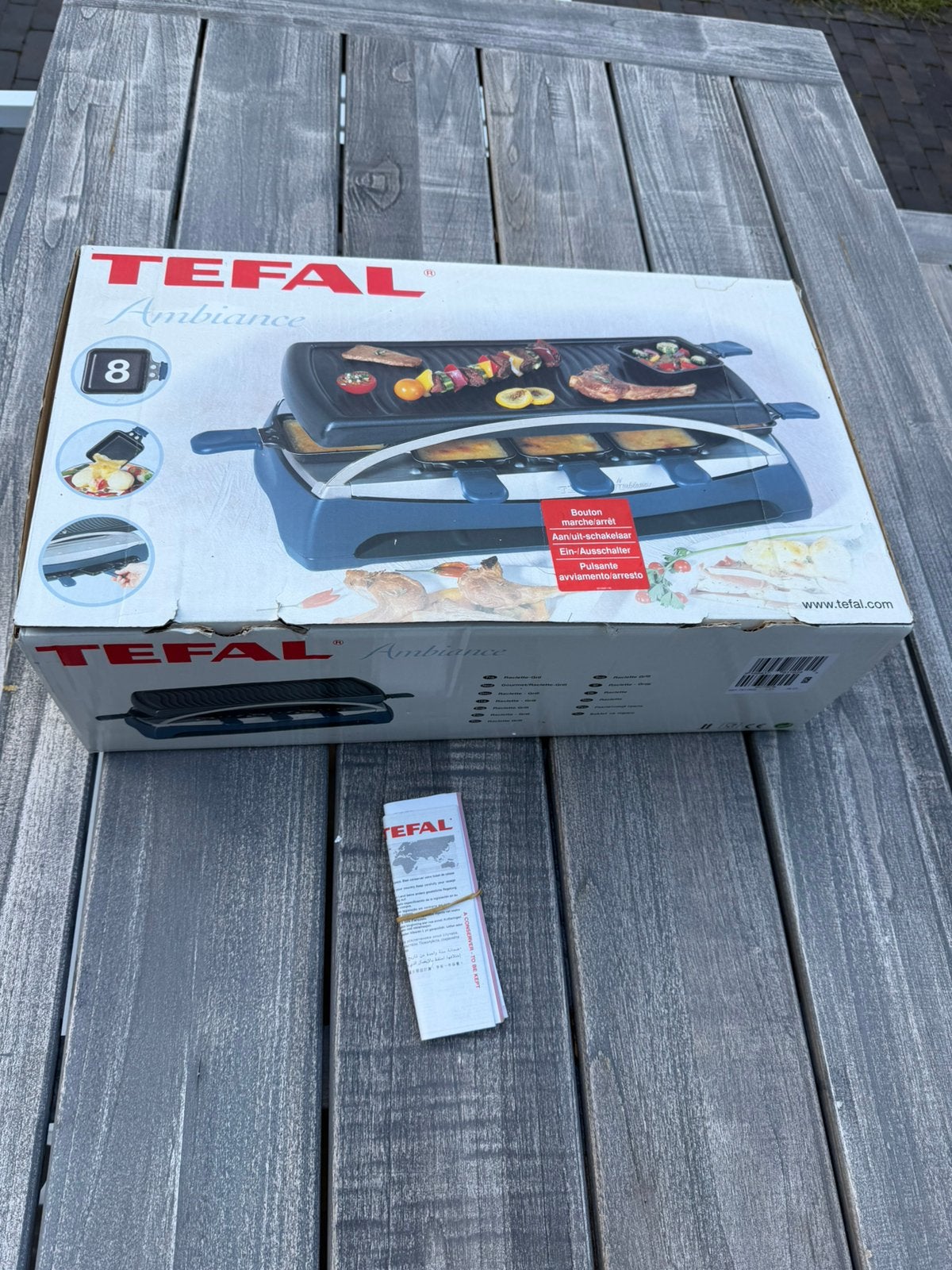 Tefal Ambiance gourmetstel, Ophalen, Zo goed als nieuw, 8 personen of meer