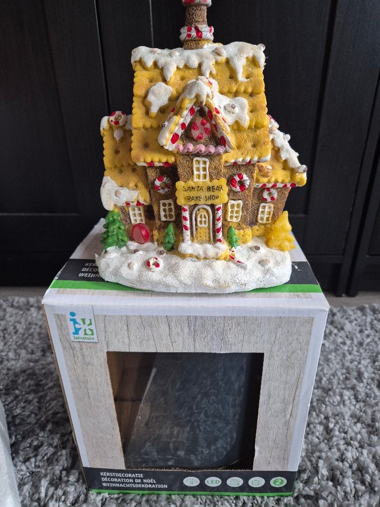 Kerstdorp huizen enz, Ophalen, Zo goed als nieuw