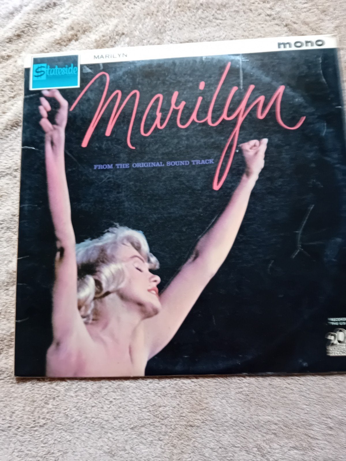 marilyn monroe lp marilyn origineel mono 1st uk 1963, Ophalen, Gebruikt, 12 inch