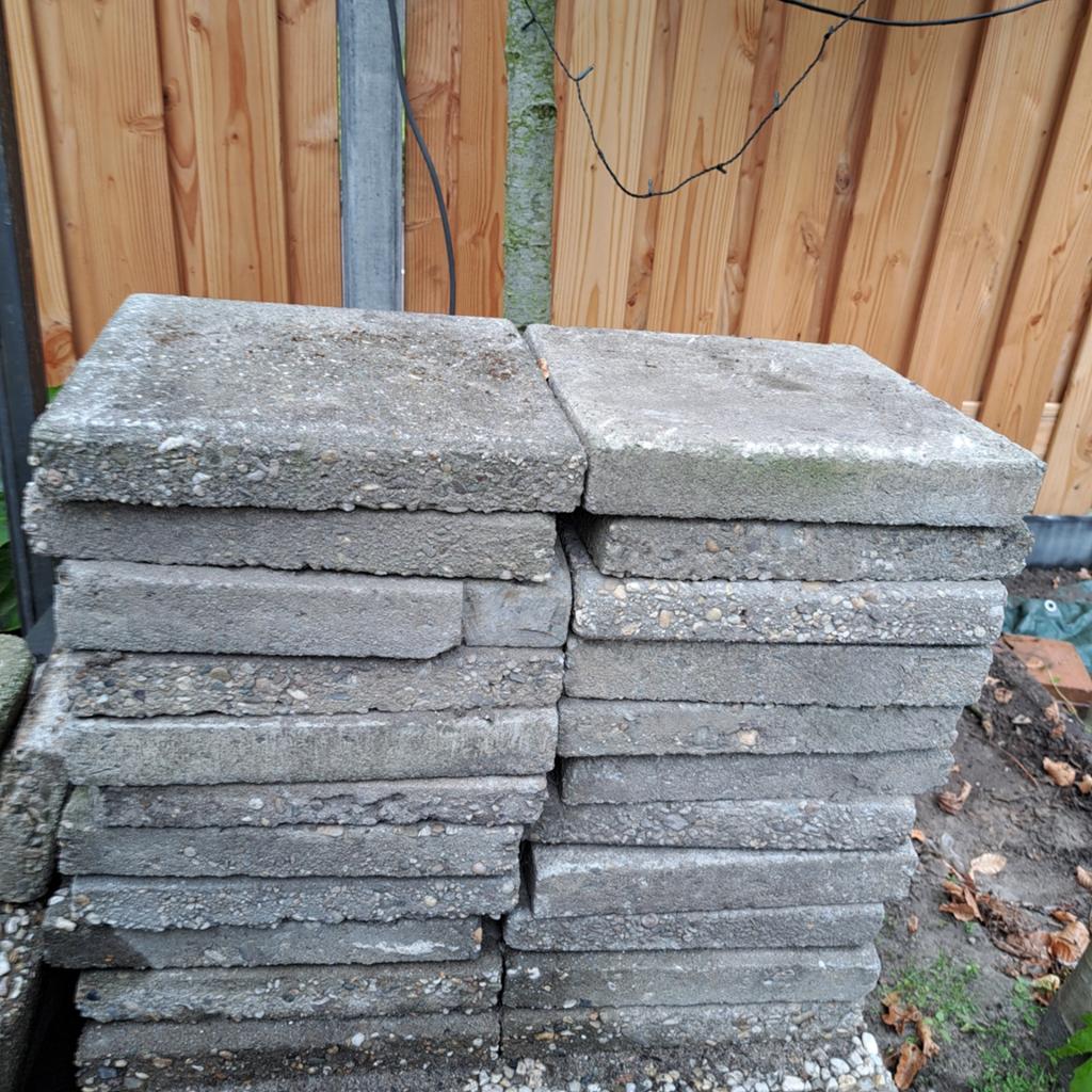 STOEPTEGELS/TROTTOIRTEGELS, Tuin en Terras, Ophalen of Verzenden, Gebruikt, Beton, Overige typen