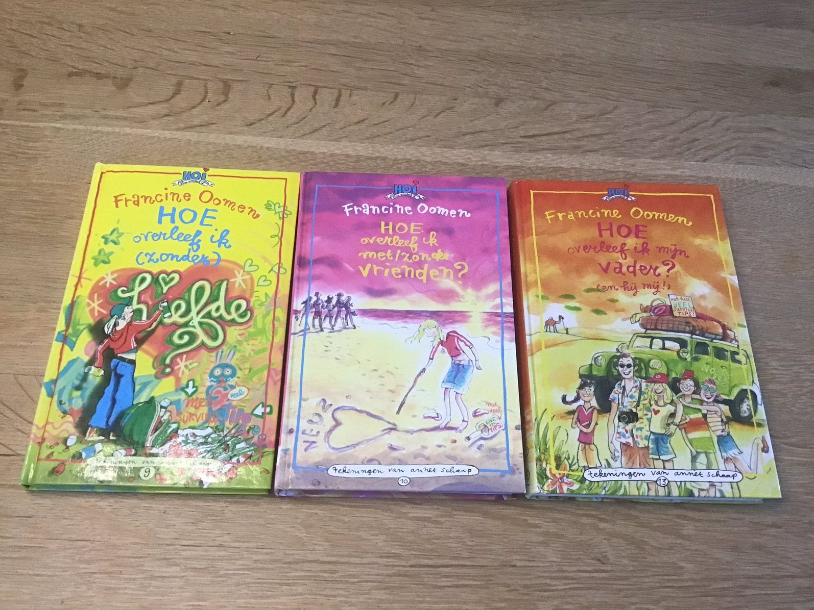 3 x Hoe overleef ik boeken - Francine Oomen, Ophalen of Verzenden, Zo goed als nieuw