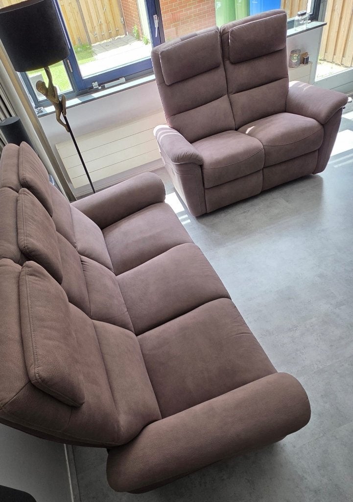 Bankstel met relaxfunctie, Huis en Inrichting, Banken | Bankstellen, Ophalen, Gebruikt, Rechte bank, 200 tot 250 cm